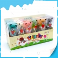 Pirulito de gelatina macio e frutado em formato de urso de seis cores 