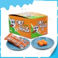 Bala de goma de mascar em formato de bola de golfe com sabor de laranja 