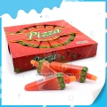 Produtos de pudim de gelatina com sabor de morango e pizza grande 