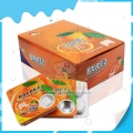 Goma de mascar sabor laranja Baldez, goma de mascar com recheio de geleia, fornecedor chinês 
