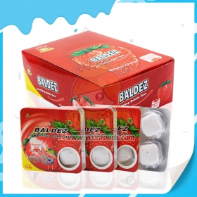 chiclete sabor morango