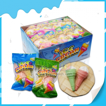 marshmallow em forma de sorvete