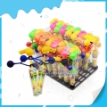 Novo e barato apito colorido de plástico doce de brinquedo 