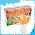 Pirulito de bala macia 3D com formato de fruta Halal de 19g 