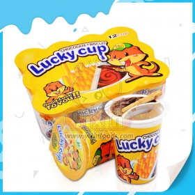 Copo de chocolate com 12 pedaços