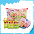 Embalagem ensacada com estampa fofa e sabor de frutas em gel 