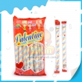 Saco de 18g com 24 unidades de marshmallows para os amantes, marshmallows frutados com torção longa para o Dia dos Namorados 