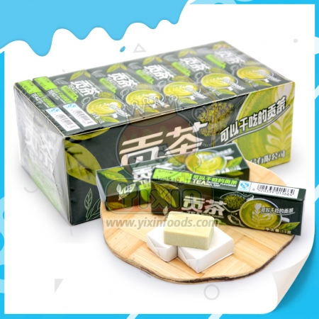 bala dura de leite sabor chá verde