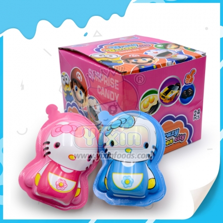 Ovo Surpresa de Chocolate com brinquedo e biscoito