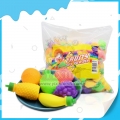 Pó para doces em formato de fruta com sabor de frutas coloridas 