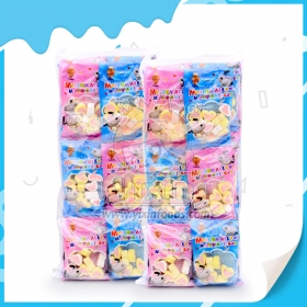 melancia ou marshmallow em formato de coração