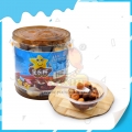 Mini pote de pvc pequeno com estrela para biscoitos de chocolate 