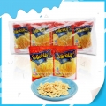 Pacote vermelho Batatas fritas deliciosas, crocantes e perfumadas 