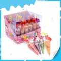 30 peças de guarda-chuva multicolorido adorável pirulito macio doce 