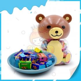 tatuagem de urso em pote de chiclete