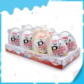 Ovo surpresa grande de alta qualidade com brinquedo, pudim, chocolate e biscoitos 