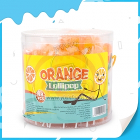 pirulito duro de laranja