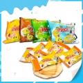 Venda quente de biscoitos crocantes de batata para crianças com muitos sabores 