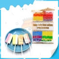 Pirulito de palito de fruta halal colorido, doce e engraçado 
