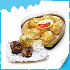 5 unidades de chocolate em formato de coração