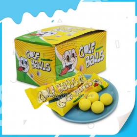 Chiclete em formato de bola de golfe