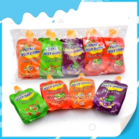 bebida gelatinosa de bolso