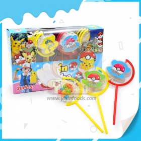 brinquedo de desenho animado pokemon com doces