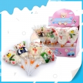Adorável pirulito macio de marshmallow em formato de desenho animado de frutas 
