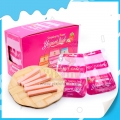 Bala dura de iogurte sabor morango doce 