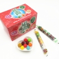 Bola de goma de mascar colorida e compactada, revestida com doce 