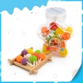 Bala de goma macia de geleia de bayberry com palito Star Bottle 