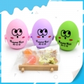Novo design surpresa ovo doce duro com brinquedo dentro 