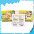4 peças de goma de mascar com recheio de geleia central sabor abacaxi doce 