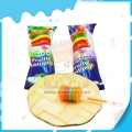 Pirulito leve com sabor de frutas Halal em formato de hambúrguer 