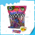 mini bolas de chiclete coloridas de frutas doces 