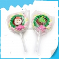 pirulito de marshmallow com torção de natal e frutas doces 