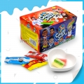 3,8g goma de mascar gelatina de estrela de futebol com sabor de fruta doce 