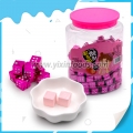 Bala de leite em cubo com sabor de morango doce Halal 