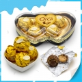 5 unidades de chocolate em caixa em formato de coração 