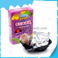 Biscoito de sorvete artesanal sabor taro com pó 