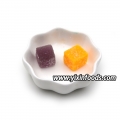 Balas de goma macias e mastigáveis com sabor de frutas mistas 