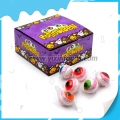 Itens de Halloween em formato de olhos de duas cores em formato de marshmallow 