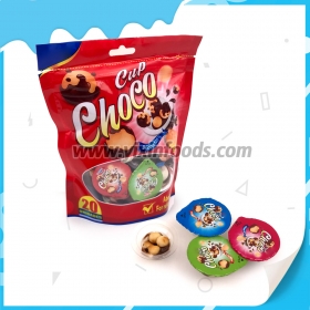 copo de biscoito de chocolate