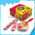 Pirulito de brinquedo com pincel de pintura sabor morango 