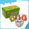 Embalagem para saco de doces em formato de coração com marshmallow macio 