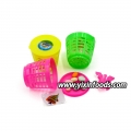 Cesta de compras brinquedo doces imprensa doces 