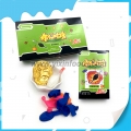 Garrafa de bomba de plástico com pó azedo frutado e brinquedo com balão de pó azedo doce 