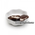 Marshmallow recheado com cobertura de chocolate halal 