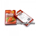 Bala dura sabor morango superfruta halal 
