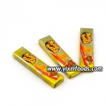 Chiclete sabor banana halal com tatuagem 